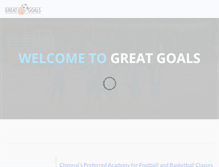 Tablet Screenshot of greatgoalschennai.com